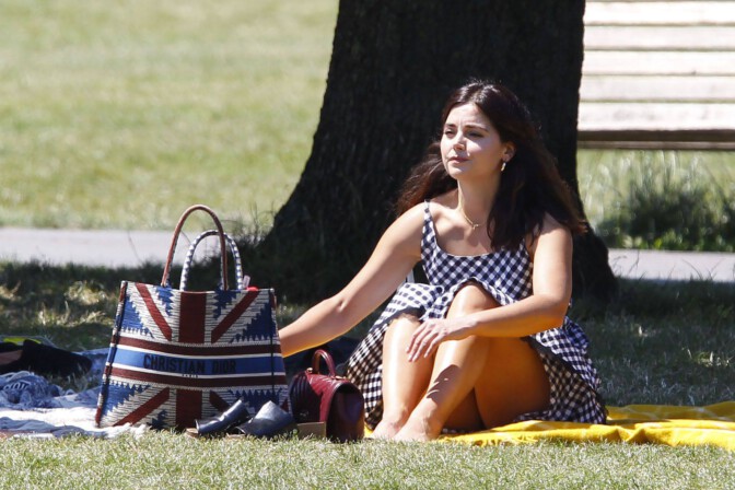 Jenna Colemann Sexy Upskirt