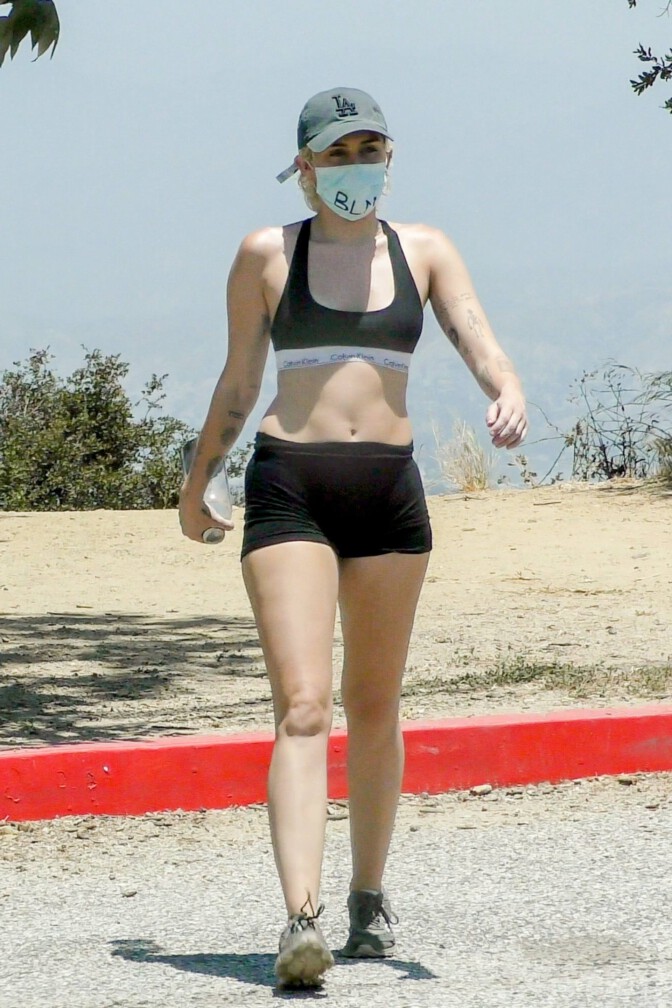Miley Cyrus In Shorts