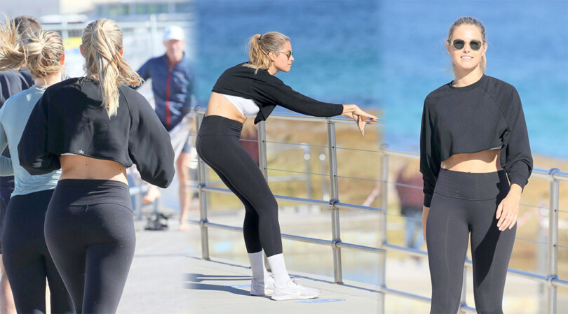 Natalie Jayne Roser – Sexy in Leggings Out at Bondi Beach in Sydney