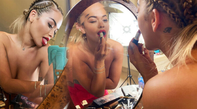Rita Ora – Beautiful Body in Sexy Topless Selfies