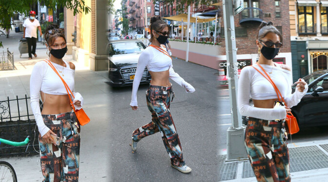 Bella Hadid Hot Body In Crop Top