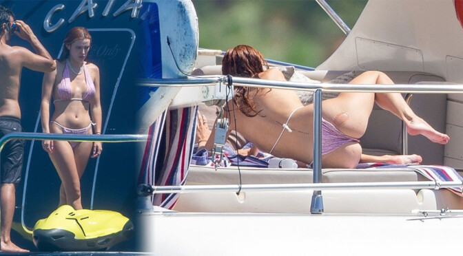 Bella Thorne – Sexy Ass in Tiny Bikini on a Yacht in Cabo San Lucas