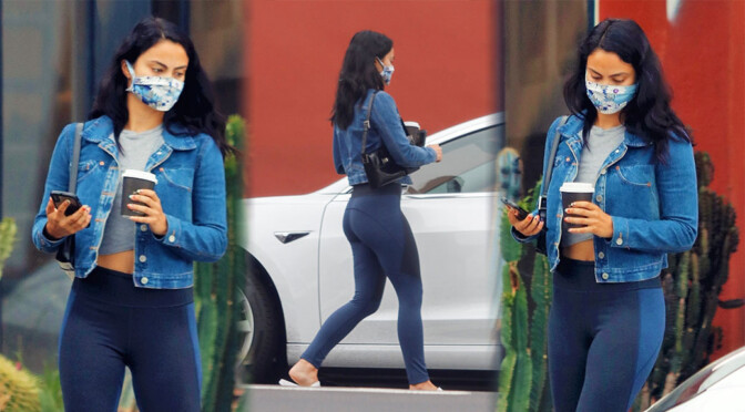 Camila Mendes – Sexy in Leggings Out in Los Angeles