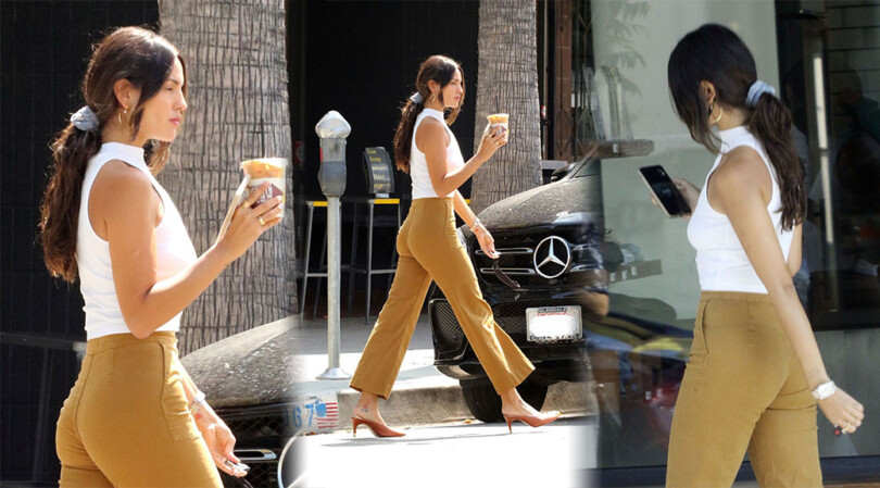 Eiza Gonzalez – Sexy Ass in Tight Pants at Alfred in Los Angeles