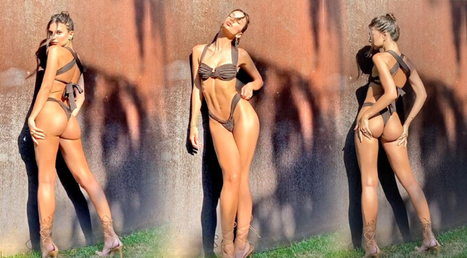 Emily Ratajkowski – Perfect Ass in Thong Bikini Video