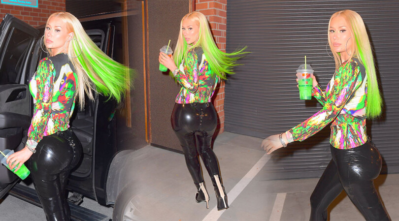 Iggy Azalea – Huge Sexy Ass in Tight Leather Pants Out in New York