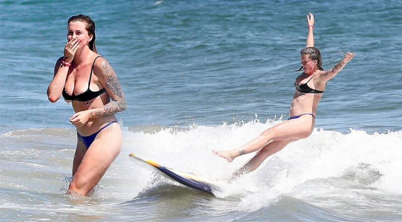 Ireland Baldwin – Big Boobs and Sexy Nipslip at the Beach in Malibu