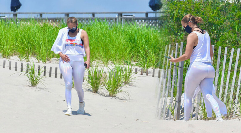 Jennifer Lopez – Sexy Big Ass on the Beach in the Hamptons