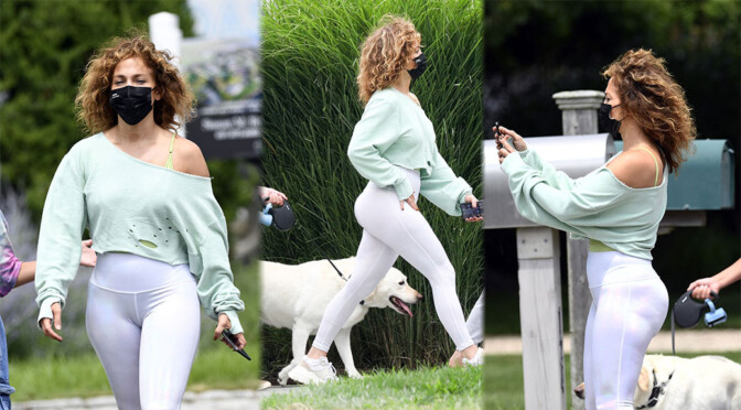 Jennifer Lopez Sexy Ass In White Leggings