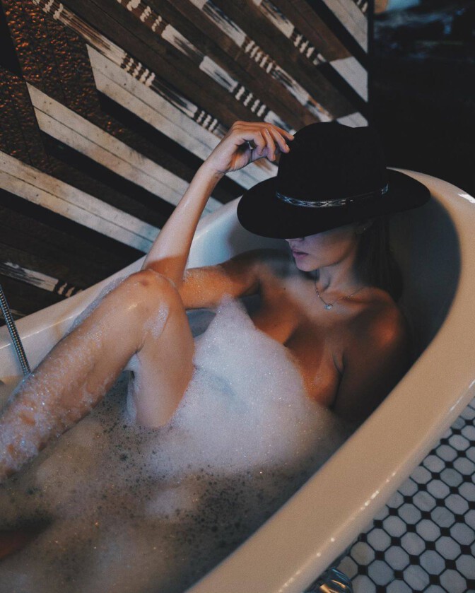 Josephine Skriver Sexy Topless Photoshoot