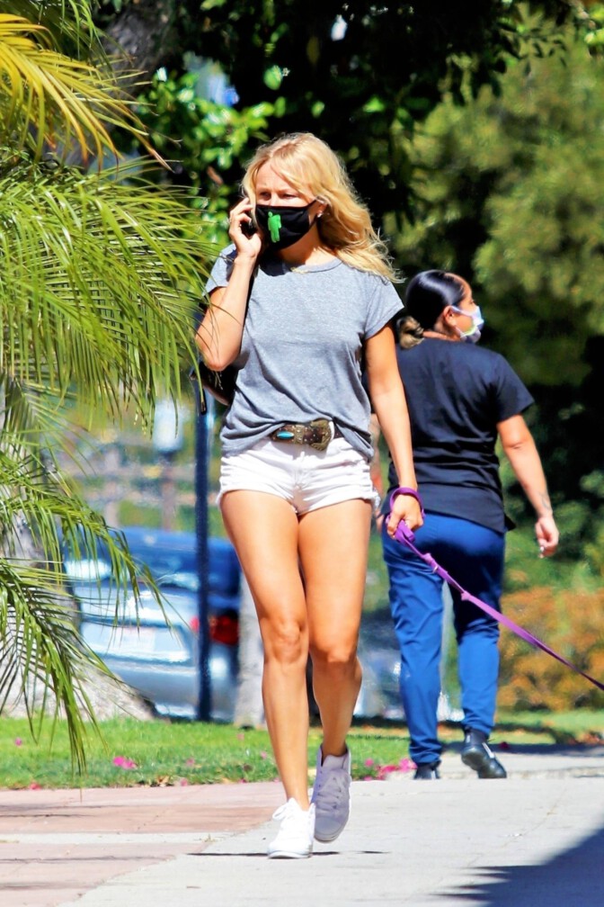 Malin Akerman Sexy Legs in Tiny Shorts