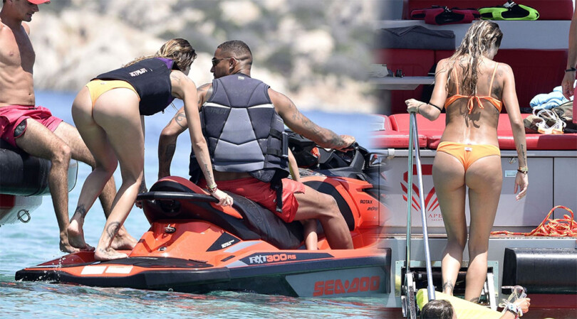 Melissa Satta – Hot Ass in Skimpy Bikini on a Yacht in Sardinia