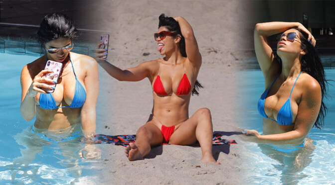 Suelyn Medeiros – Beautiful Big Boobs in Sexy Bikinis in Los Angeles