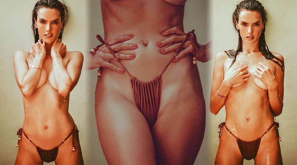 Alessandra Ambrosio - Beautiful Boobs in Sexy Topless Photoshoot. 