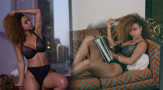Crystal Westbrooks – Sexy Big Boobs in Black Underwear