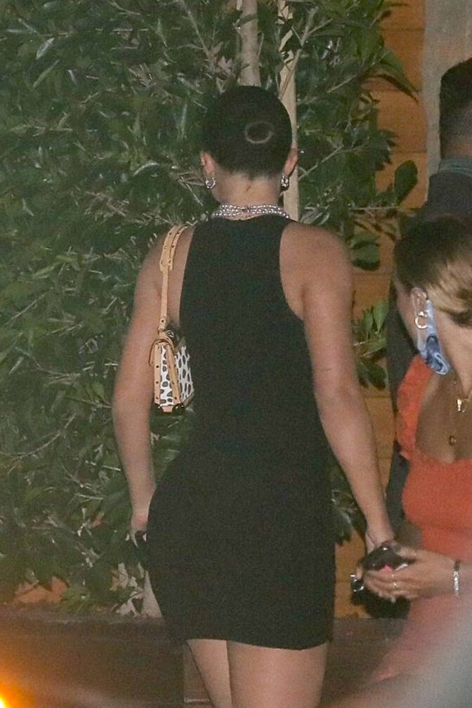 Kylie Jenner Sexy In Tiny Black Dress
