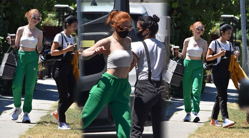 Madelaine Petsch – Sexy Pokies in White Top Out in Los Angeles