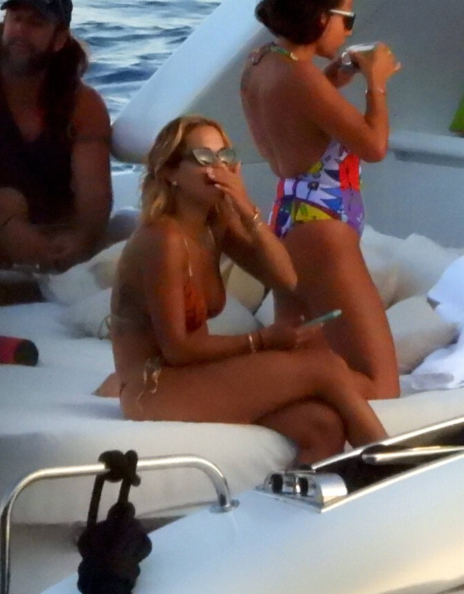 Rita Ora Sexy On Yacht