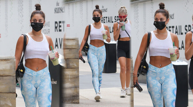 Vanessa Hudgens – Sexy Braless Breasts at the Gym in Los Angeles