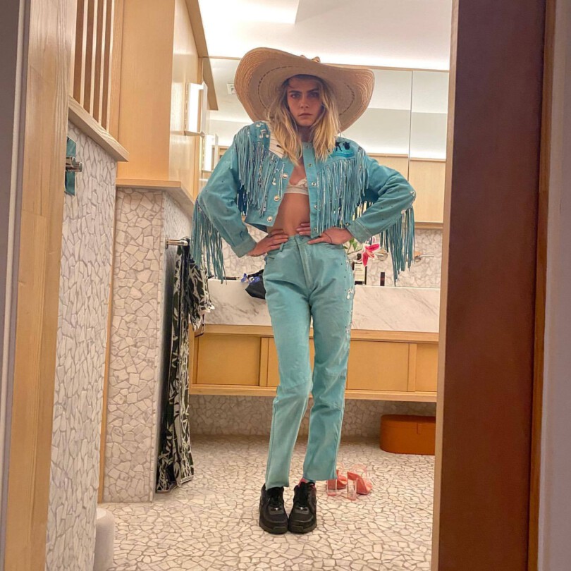 Cara Delevingne Cowgirl