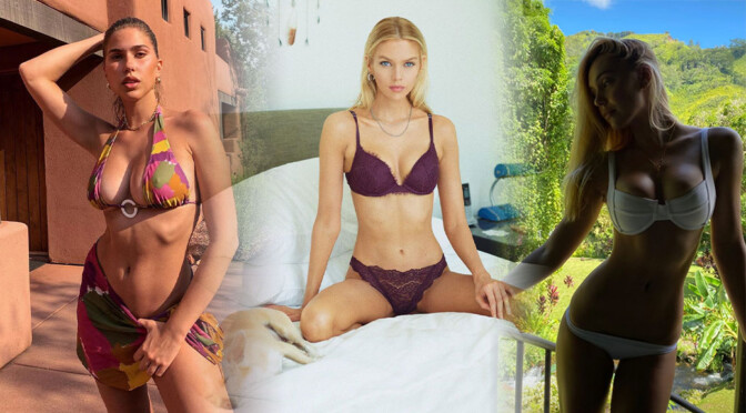 Stella Maxwell in Sexy Lingerie and Other Celebrities in a Weekly Instagram/Twitter Roundup