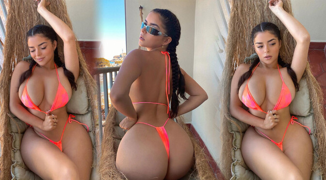 Demi Rose Mawby – Fantastic Boobs and Ass in a Tiny Thong Bikini