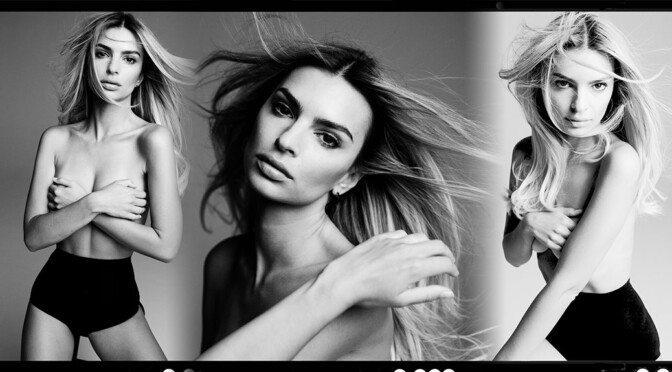 Emily Ratajkowski – Sexy Boobs in Topless Photoshoot for  V Magazine (September 2020)