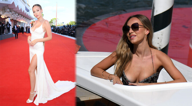 Ester Exposito – Beautiful Boobs and Legs at “Lacci” Premiere at 77th Venice Film Festival