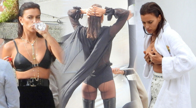 Irina Shayk – Sexy Boobs and Ass in Hot Vogue Magazine Photoshoot Candids