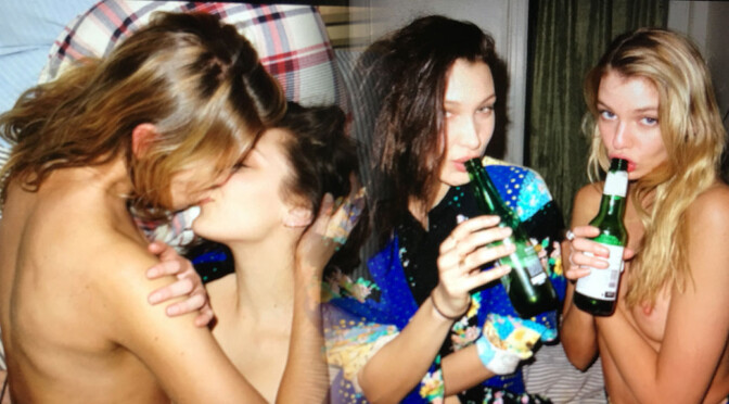 Stella Maxwell & Bella Hadid – Hot TOpless Personal Pictures (NSFW)