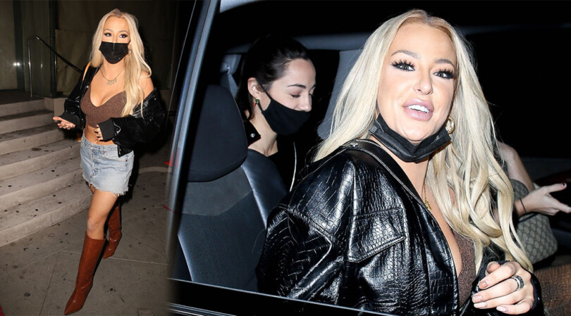 Tana Mongeau – Sexy Boobs at Catch LA in West Hollywood
