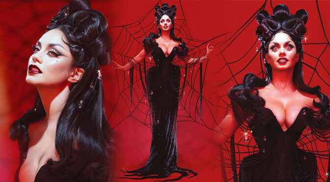 Vanessa Hudgens – Beautiful Big Bobos in Sexy Halloween portrait