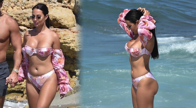 Yazmin Oukhellou – Beautiful Body in a Tiny Bikini in Cyprus