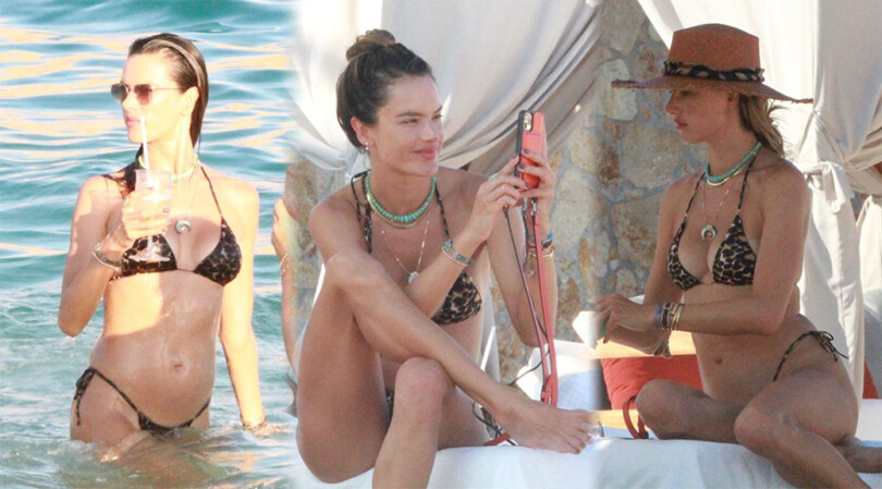 Alessandra Ambrosio – Sexy Boobs in Small Bikini in Cabo San Lucas