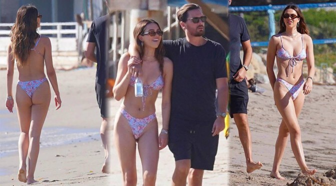 Amelia Hamlin – Sexy Body in Bikini at the Beach in Malibu