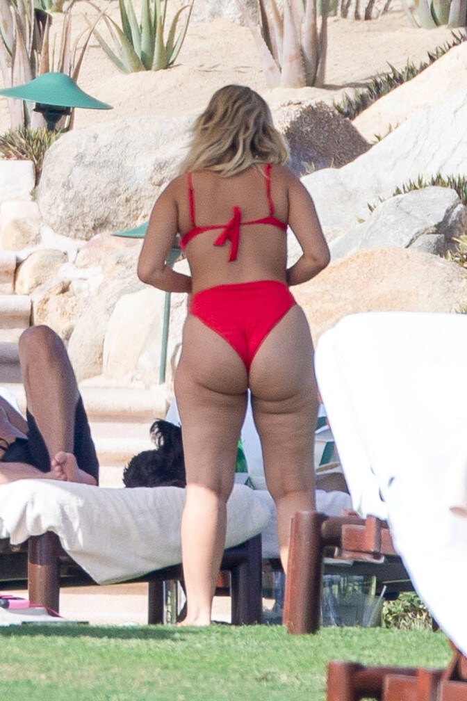 Bebe Rexha Hot In Red Bikini
