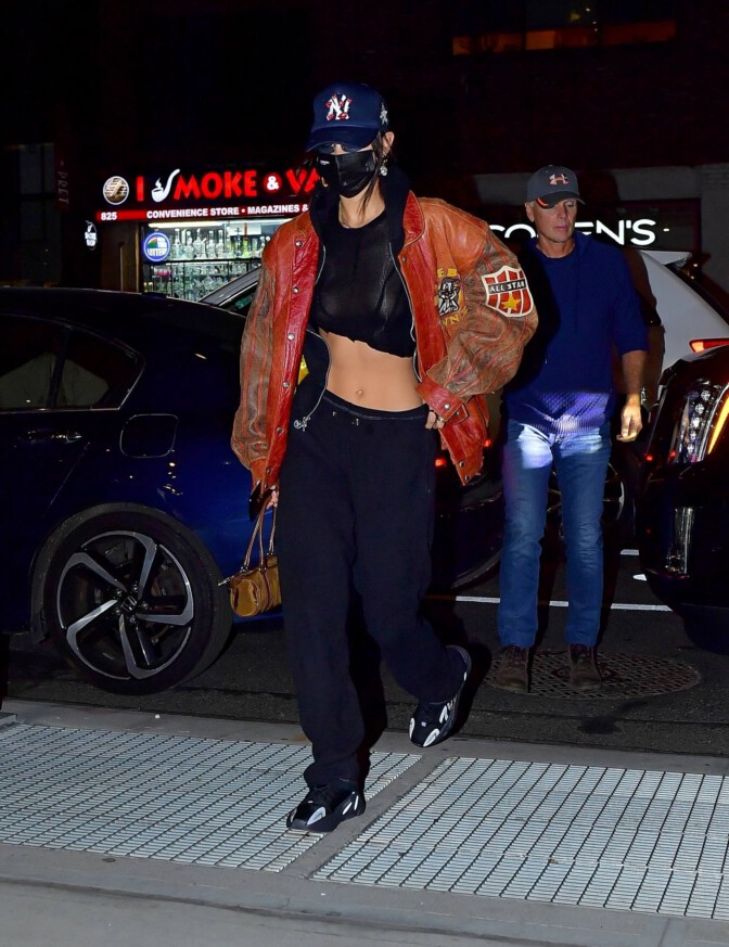 Bella Hadid Braless Boobs