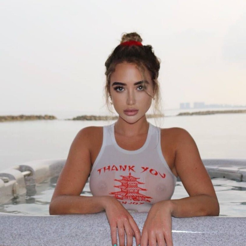 Georgia Harrison Braless Wet Top