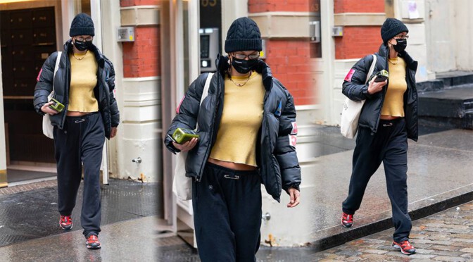 Bella Hadid – Sexy Braless Candids Out in New York