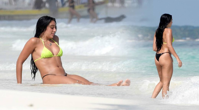 Lourdes Leon – Sexy Body in a Small Bikini at a Beach in Tulum