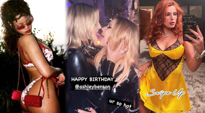 Ashley Benson’s Sexy Lesbian Kiss and Other Celebrities in a Weekly Instagram/Twitter Roundup