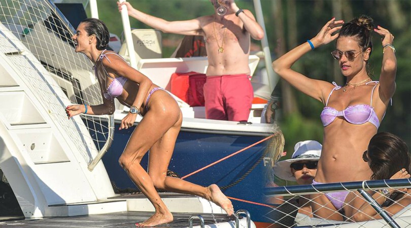 Alessandra Ambrosio – Sexy Body in Bikini on a Yacht in Florianopolis