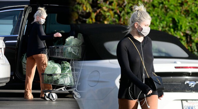 Ariel Winter -Sexy Braless Boobs in See-Through Black Shirt Out in Los Angeles