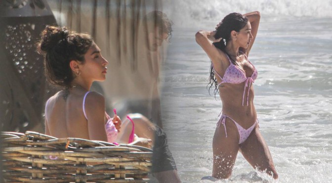 Chantel Jeffries – Beautiful Body and Boobs in BIkini on the Beach in Tulum