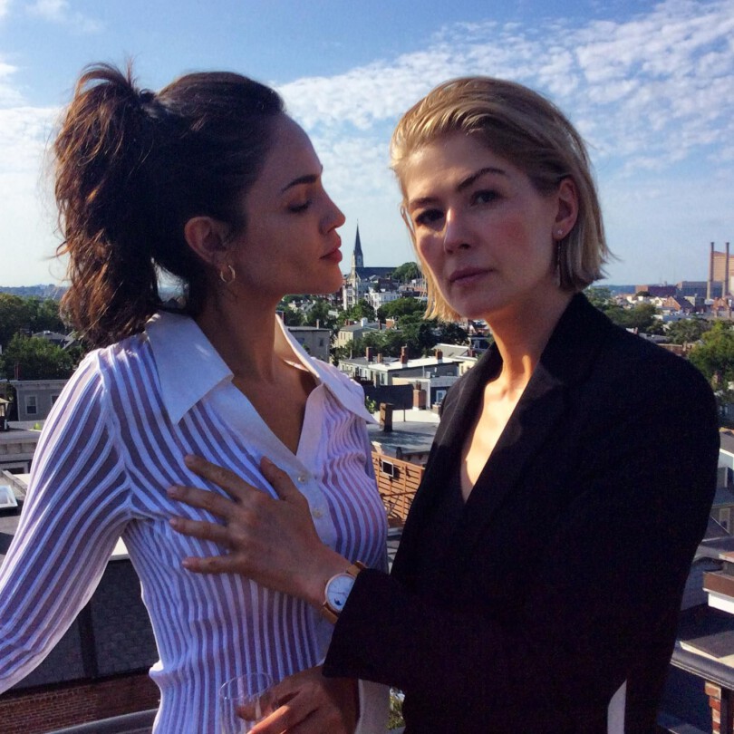 Eiza Gonzalez Rosamund Pike Sexy Pic