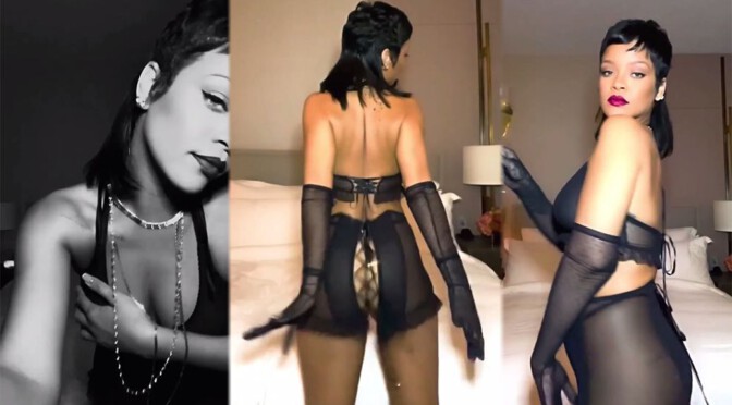 Rihanna – Sexy Body in Racy Lingerie for Cupid Day Countdown Video