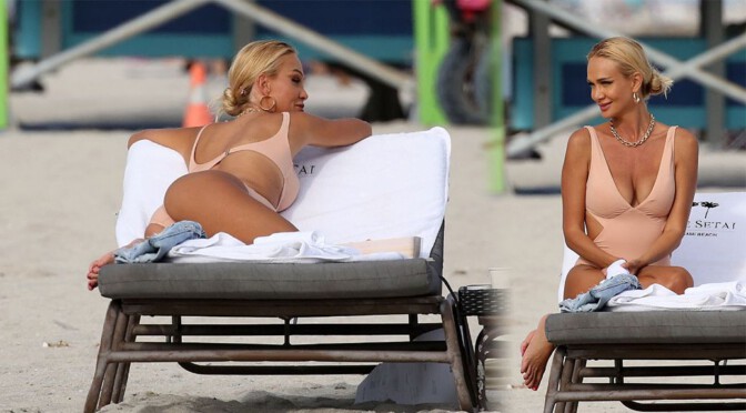 Victoria Lopyreva – Sexy Body in a Swimsuit on the Beach in Miami