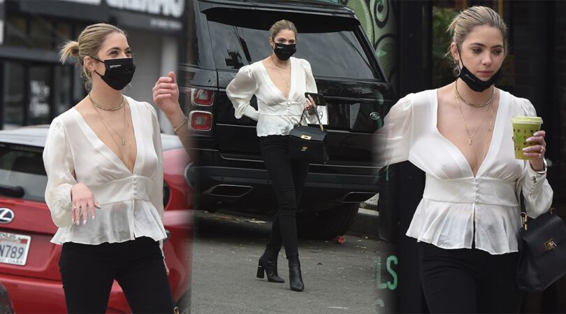 Ashley Benson – Beautiful Braless Boobs and Pokies Out in Silver Lake