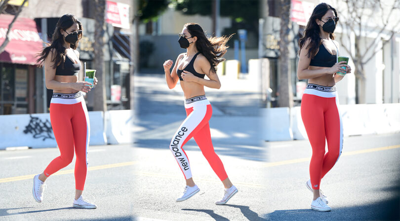 Eiza Gonzalez – Alluring Body in a Tiny Sports Bra Out in West Hollywood