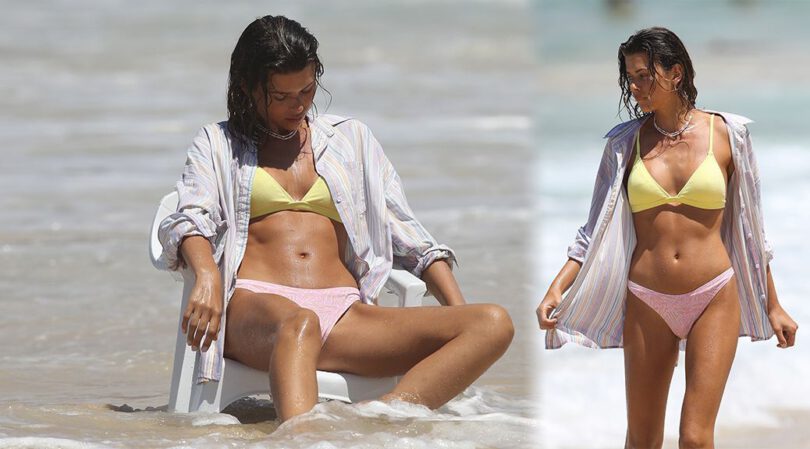 Georgia Fowler – Fantastic Body in Bikini on Bondi Beach in Sydney